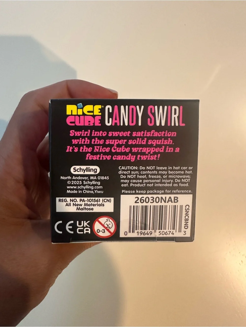 Rare Needoh Nice Cube Candy Swirl